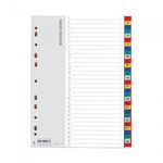 Munhwa File A692-7 Professional A4 31-Tab 5-Color PP Index Dividers for Daily Monthly Record Classification Made in Korea